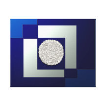 Blaues metallisches II Galerie Gefaltete Leinwand