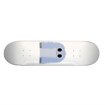 Blaues Pelzmonster-Skateboard Personalisiertes Skatedeck