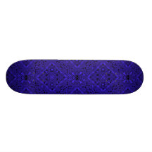 BLAUES SCHÄDELbandana-BRETT Bedrucktes Skateboard