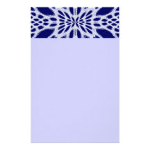 Blaues silbernes geometrischer Entwurfs-Briefpapie Bedrucktes Büropapier