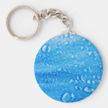 Blaues Wasser lässt Keychain fallen Schlüsselanhänger