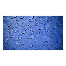 Blaues Wasser-Tröpfchen gemasert Visitenkarten Vorlagen