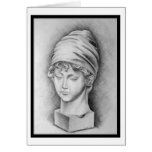 Bleistift-Skizze der Frau (Karte)
