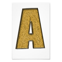 Bling Gold A Foto Drucke