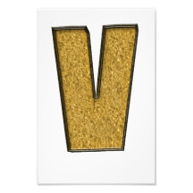 Bling Gold V Photographischer Druck
