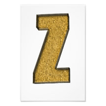 Bling Gold Z Fotografischer Druck