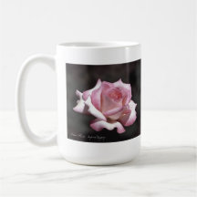 Blissful Rosa-Weißer Rosen-Becher Tassen
