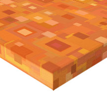 Block herauf Orange Leinwand Drucke