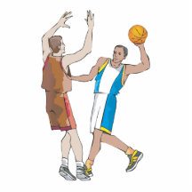 Blockbauweise der Basketball-Spieler Photo Statuen