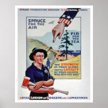 Blockwinden und Holzfäller unterstützen die Kriegs Plakat