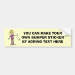 Blonde weibliche Strichmännchen-Krankenschwester-T Autosticker