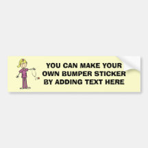 Blonde weibliche Strichmännchen-Krankenschwester-T Autosticker