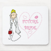 Blonde zukünftige Braut-T-Shirts und Geschenke Mousepads