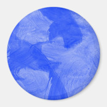 Blue and White Watercolor Print Refrigerator Magnets