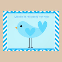 Blue Bird Baby Shower Invitation einladungen