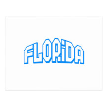 Blue Florida Post Card