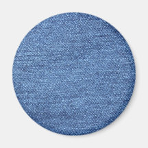 Blue Jean Denim Background Fridge Magnets
