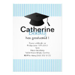 Blue Stripes Grad Invitation 2013 einladungen