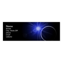 Blue Sun Black Planet Business Card Templates