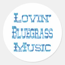 Bluegrass-Musik Runde Sticker