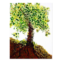 Blühender Baum Postkarte