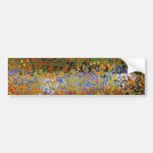 Blühender Garten-Vintage feine Kunst Van Gogh Auto Sticker