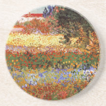 Blühender Garten-Vintage feine Kunst Van Gogh Getränkeuntersetzer