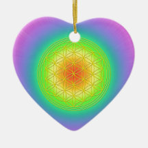 Blume des Lebens Chakra 1 Weinachtsornamente