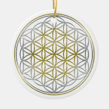 BLUME DES LEBENS/des Blume DES Lebens - zweifarbig Weihnachtsornament