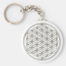 Blume des Lebens / Flower Of Life | silver big Schlüsselbänder