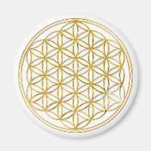 BLUME DES LEBENS - Gold Magnete
