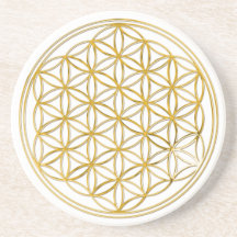BLUME DES LEBENS - Gold Untersetzer