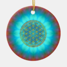 Blume des Lebens Motiv 11 Weihnachtsbaum Ornament