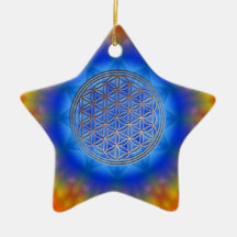 Blume des Lebens Motiv 14 Weihnachtsbaum Ornament