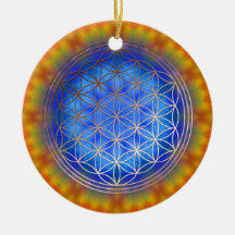 Blume des Lebens Motiv 14 Weihnachtsbaum Ornament