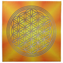 Blume des Lebens Motiv 5 Stoff Serviette