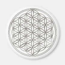 BLUME DES LEBENS - Silber Magnete