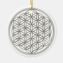 BLUME DES LEBENS - Silber Ornament