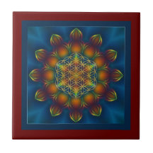BLUME LIFE/Blume DES Lebens Quadrats des Mandala-I Keramikkacheln