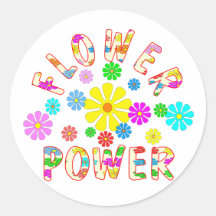 BLUME Power Runde Aufkleber