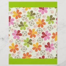 Blumen 3ai retro flyerdruck