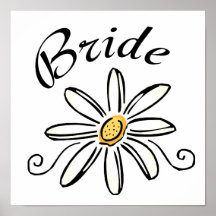 Blumen-Braut Plakat