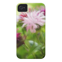 Blumen des Bienen-Balsam-(Monarda) - abstrakt iPhone 4 Cover