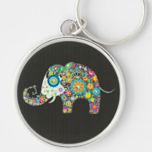 Blumen-Elefant mit Diamant-Bolzen Schlüsselband