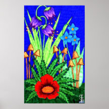 Blumen-Garten-Plakat