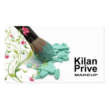 "Blumen-Kosmetik-" - Make-upkünstler, Cosmetologis Visitenkarte