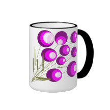 Blumen lila kaffee tassen