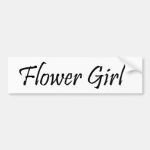 Blumen-Mädchen Auto Sticker