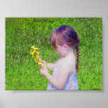 Blumen-Mädchen Plakat