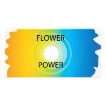 Blumen-Power Fotokartenvorlage